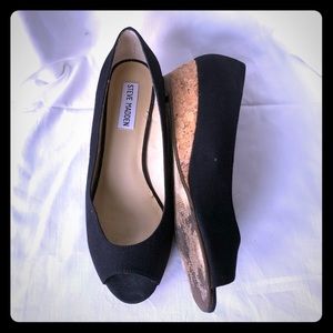 Steve Madden canvas wedges.